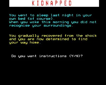 Kidknapped - Adventure No. 1 (1983)(Neville-Lee, B.)[h TSTH] screen shot title